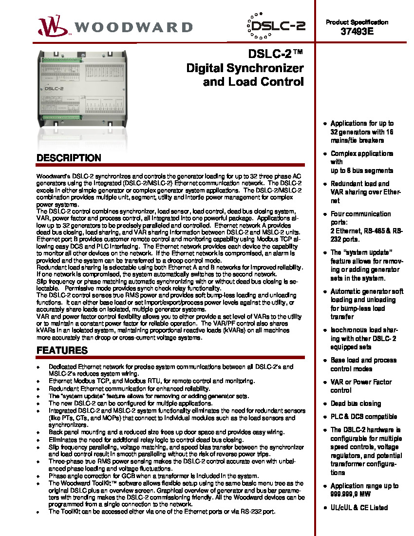 First Page Image of 8440-1878 DSLC-2 Manual 37493E.pdf